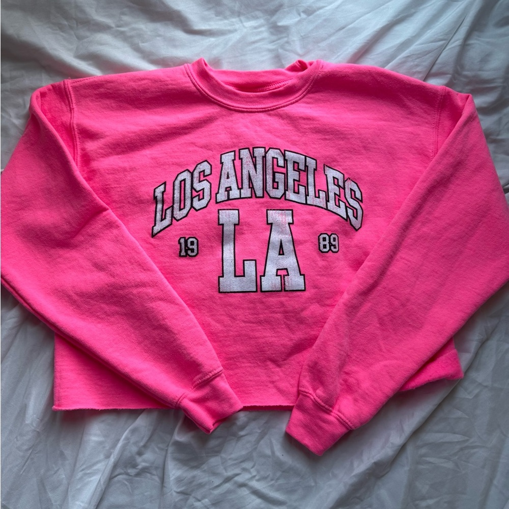 Prince Peter Collection Pink Crop Boxy Sweatshirt